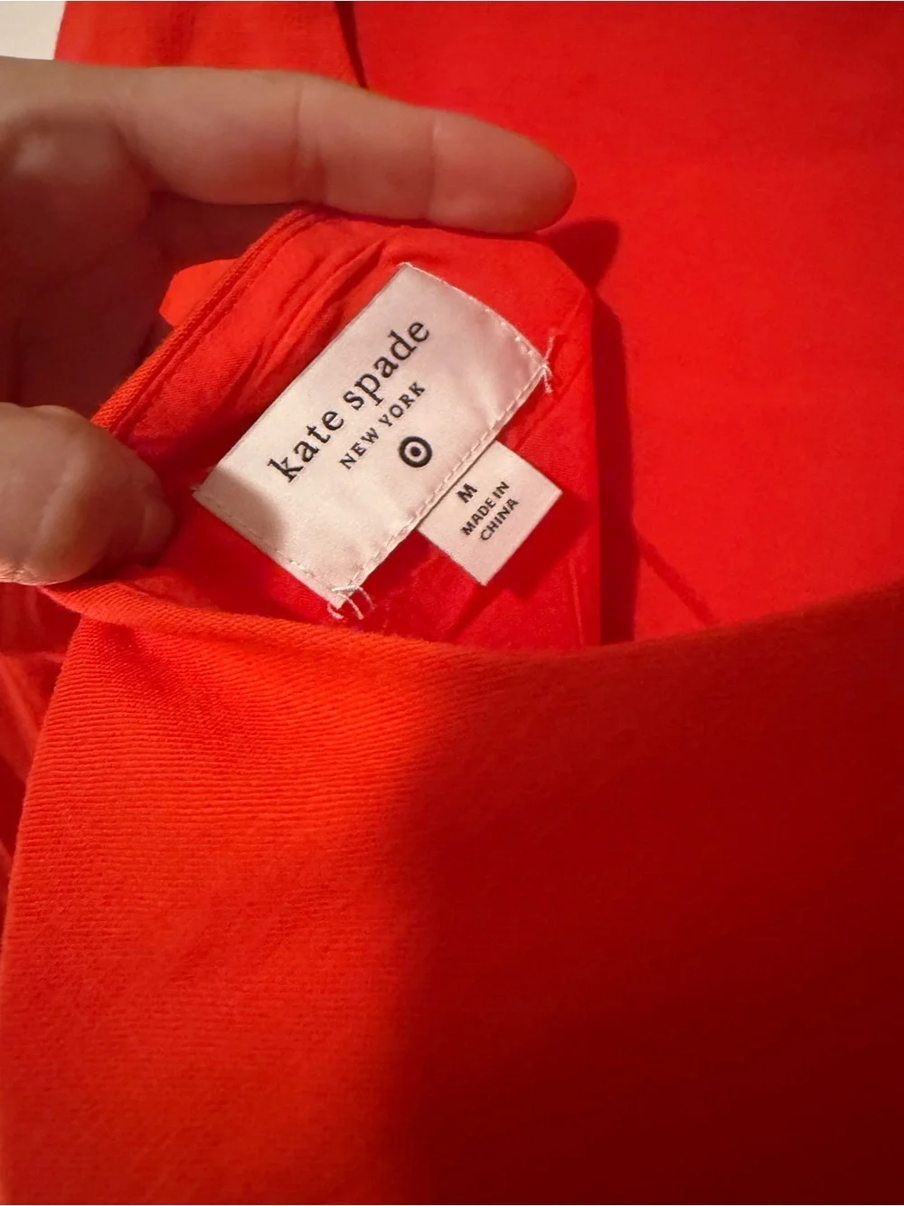 Kate Spade x Target Bright Orange Sleeveless Scallop Hem Shift Dress